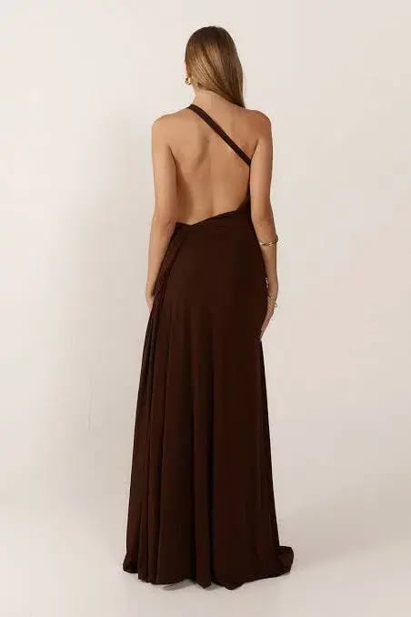Ance Gria Gaia Gown Brown Size AU 8 photo 5