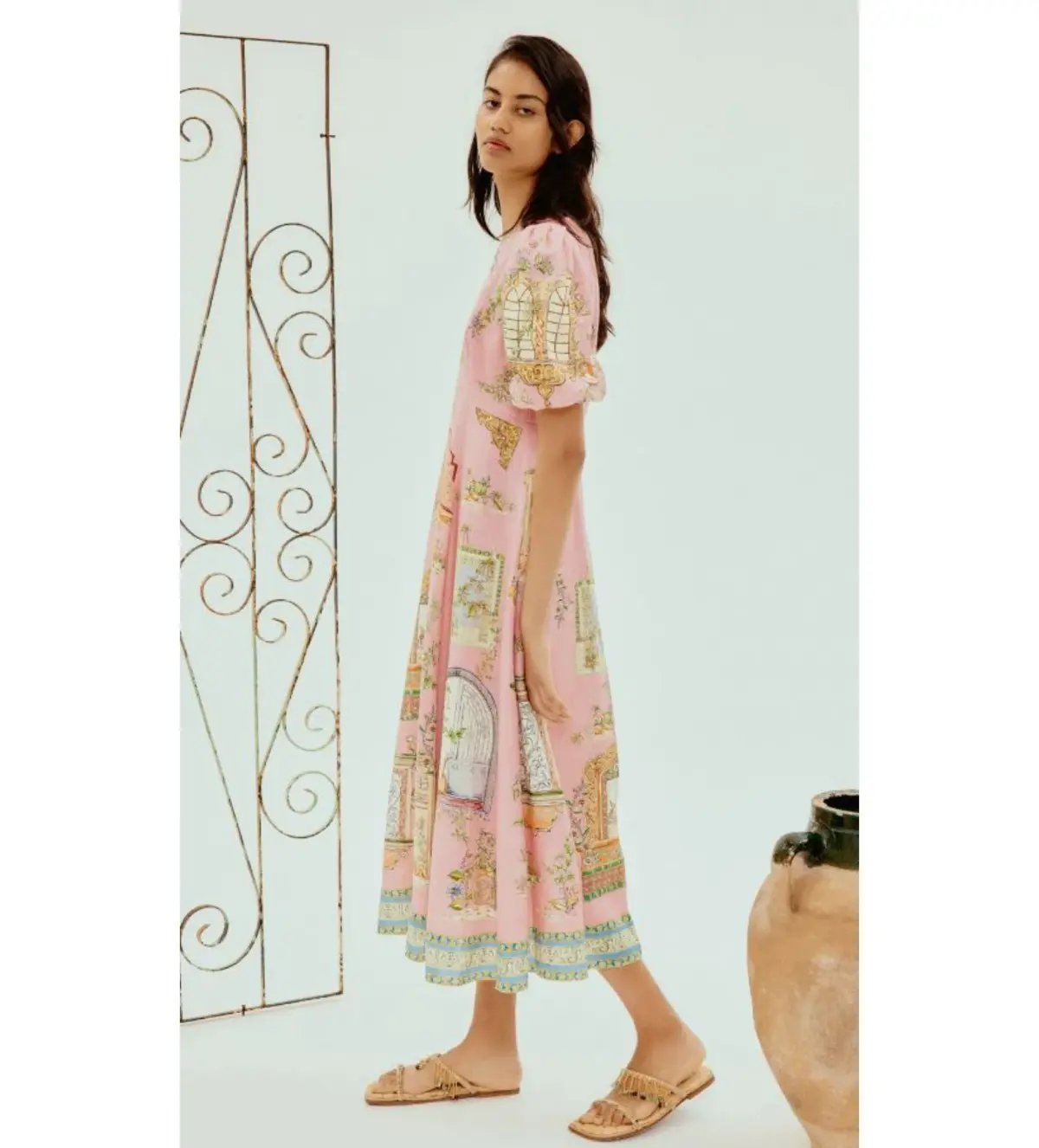 Alémais Monte Midi Dress Pink  Size 16 photo 2