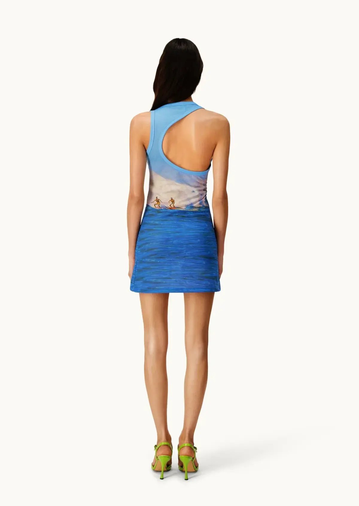 Mirae Paris Surfin' Mini Dress Blue Size S / AU 8 photo 2