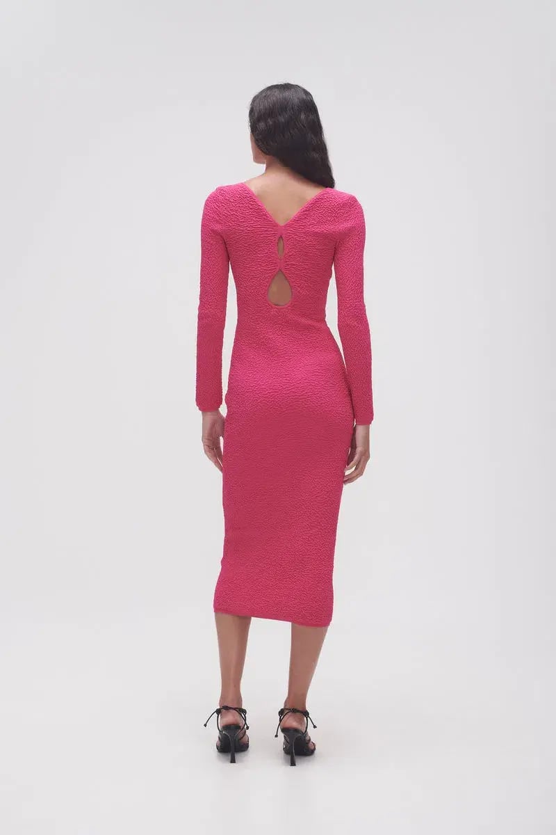 Aje Echo Bubble Body Dress Pink Size XXS/AU 4 photo 2