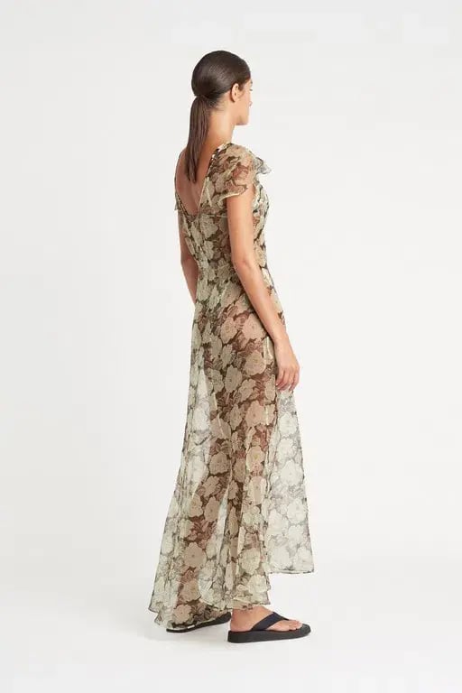 Sir the Label Sofia Low Back Gown In Vivienne Print Size 12 photo 2