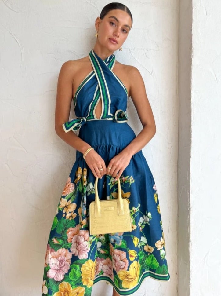 Alemais Lyla Halter Midi Dress photo 2