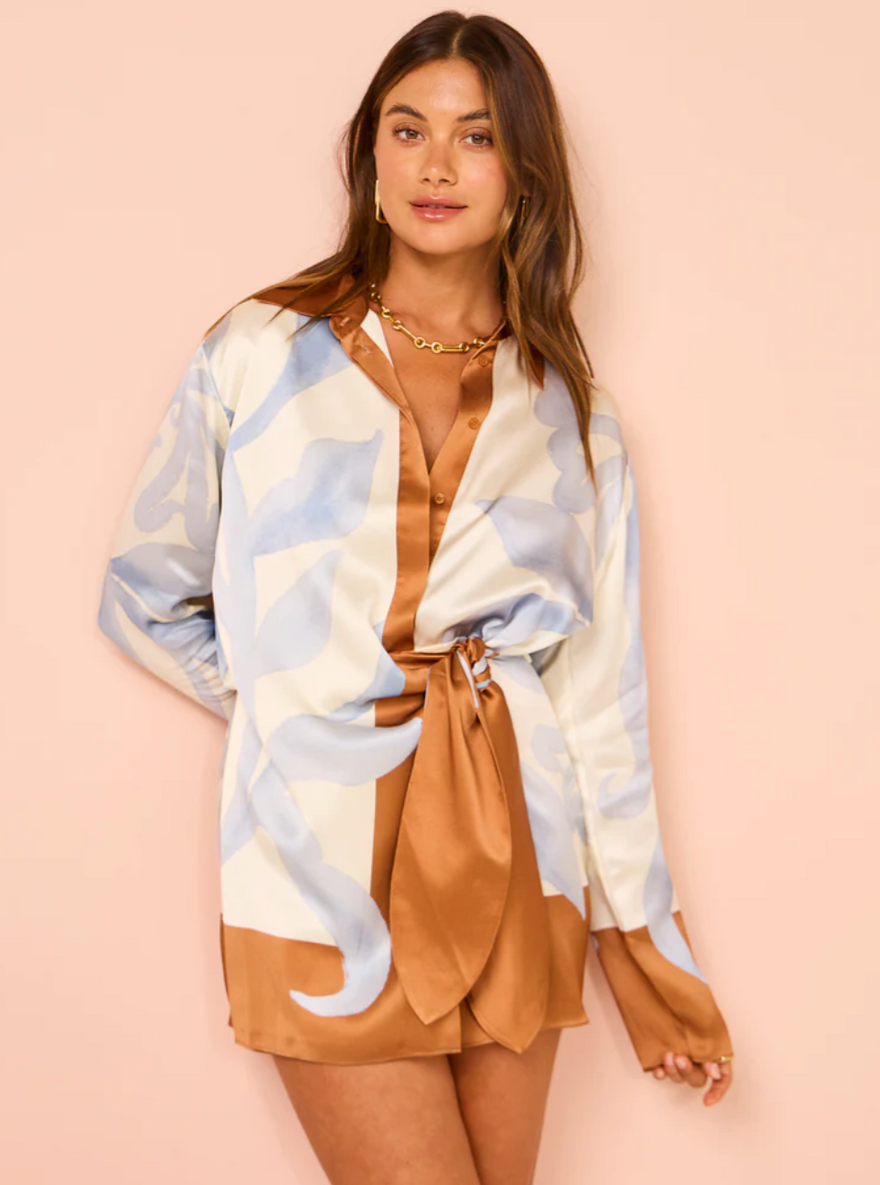 Sir The Label Sorrento Shirt Dress Scarpia Print photo 3