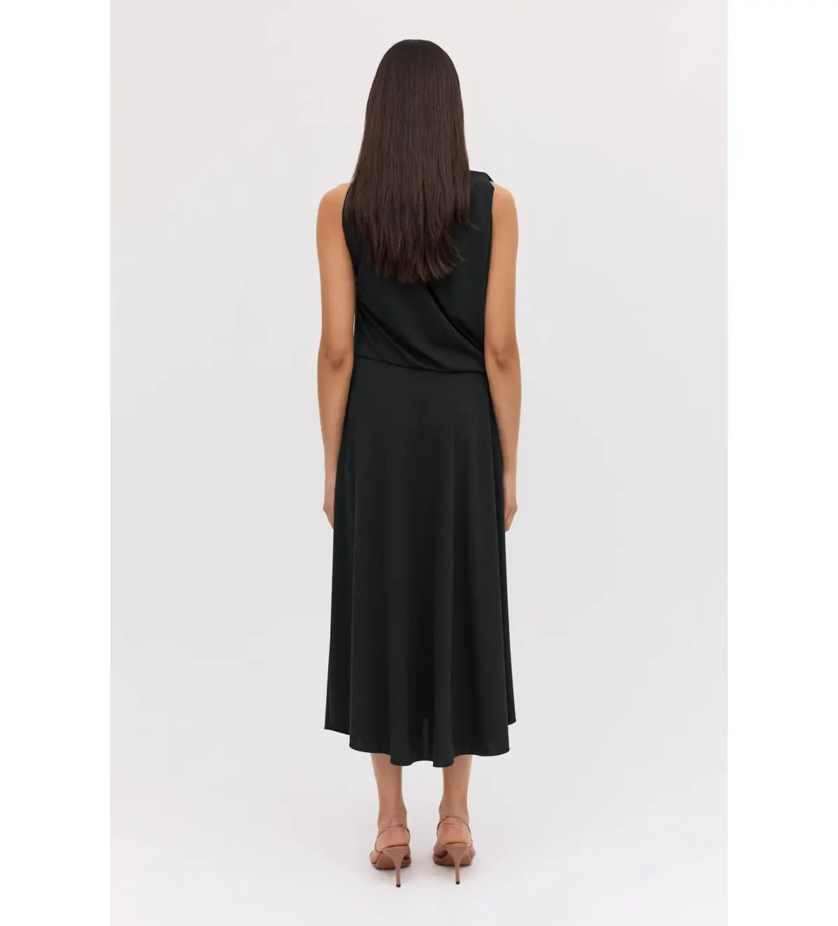 Bianca Spender Jersey Mandala Dress in Black Size S / AU 8 photo 4