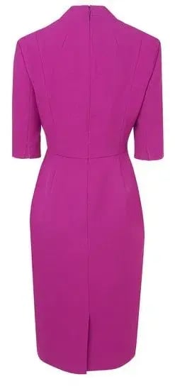 L.K. Bennett Detroit Sheath Dress Violet Size AU 6 photo 3