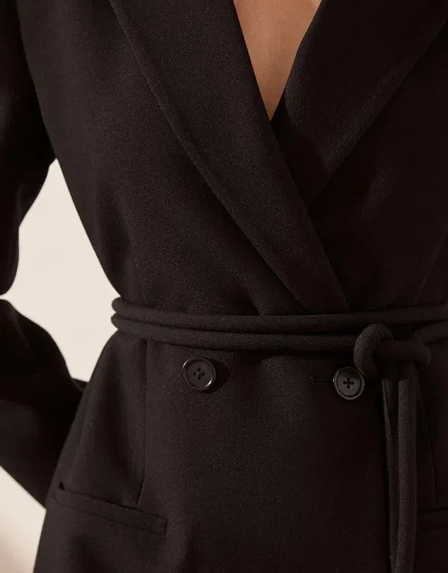 Shona Joy Irena Blazer Mini Dress Black Size 8 photo 5