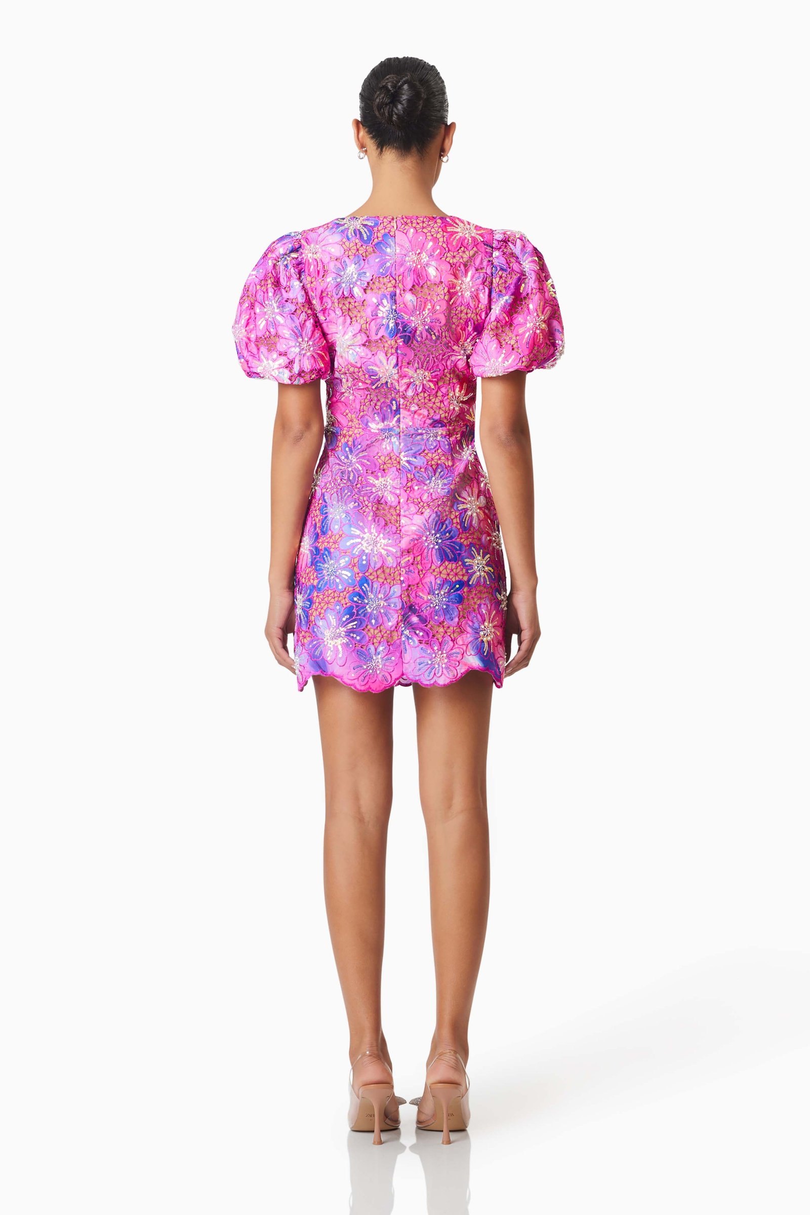 ELLIATT ABRIELLE MINI DRESS - PURPLE MULTI photo 4