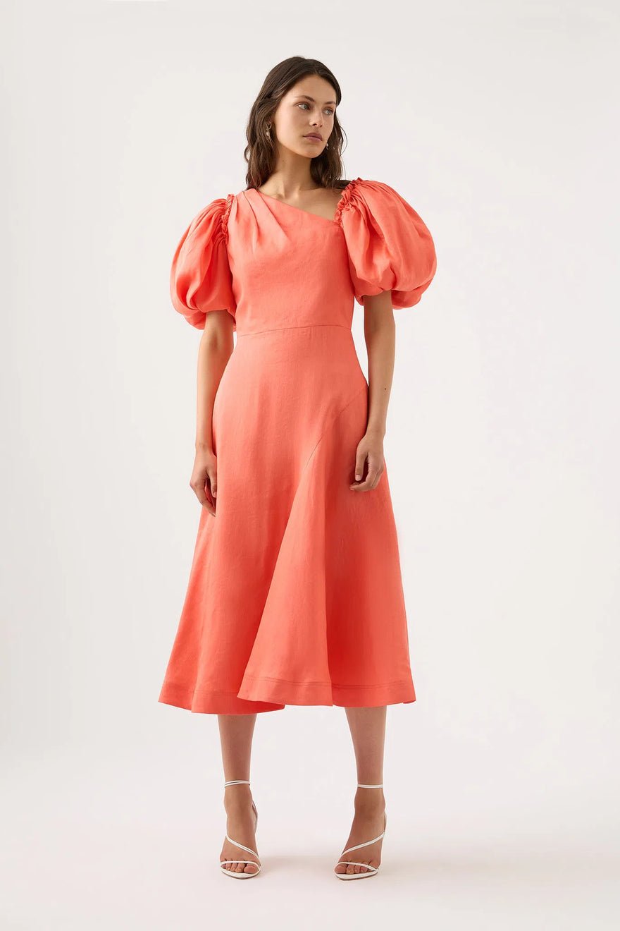 Aje Maia Off Shoulder Midi Dress photo 2