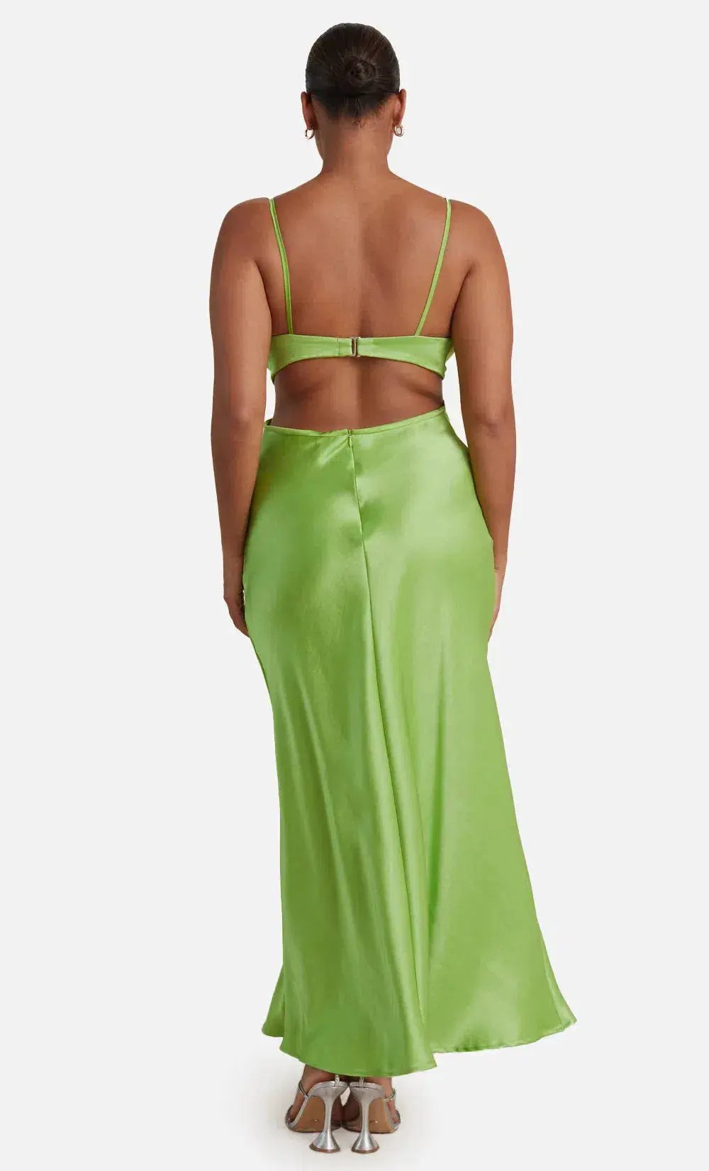 Bec and Bridge Veronique Maxi Dress Lime Green Size 8 photo 3