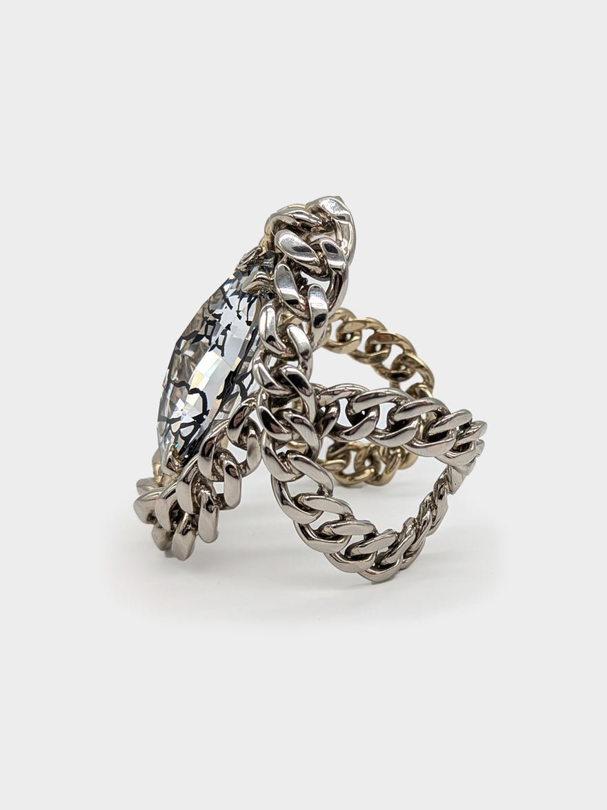 Dior Chain and Crystal cuff bracelet photo 4