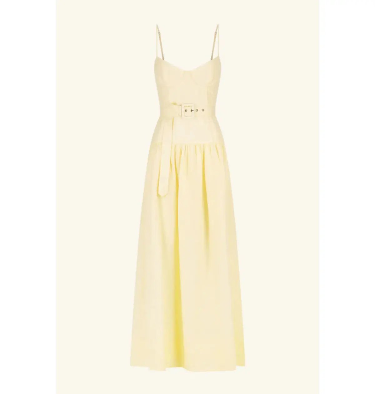 Shona Joy Limon Panelled Bustier Maxi Dress in Lemonade Size AU 12 photo 5
