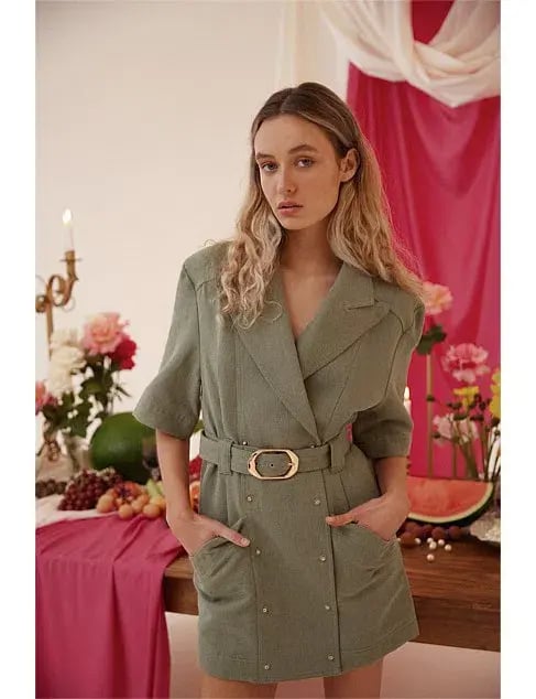 ACLER Dunstan Dress GREEN Size AU 6 photo 3