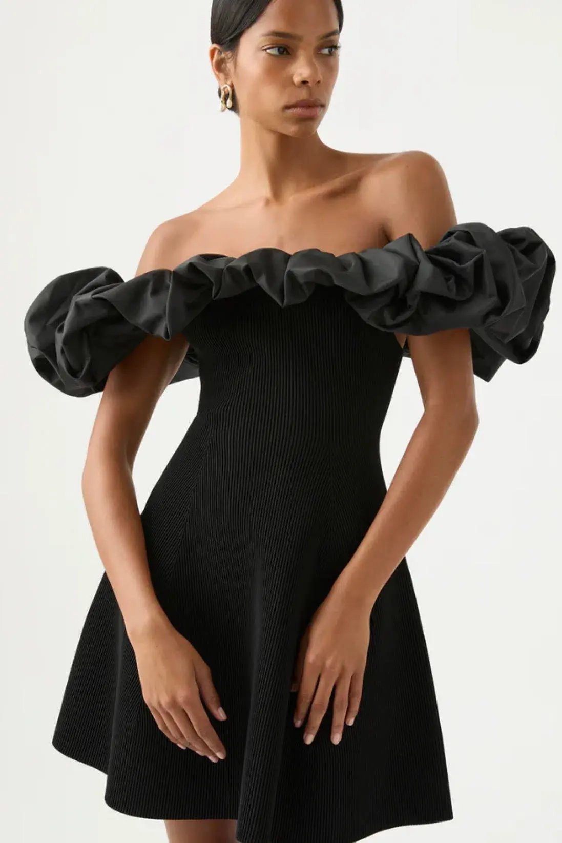 Aje Eldora Mini Dress Black Size XL / Au 14 photo 2