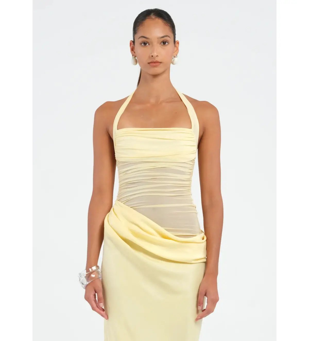 Benni Gina Maxi Dress in Butter Size AU 6 photo 4