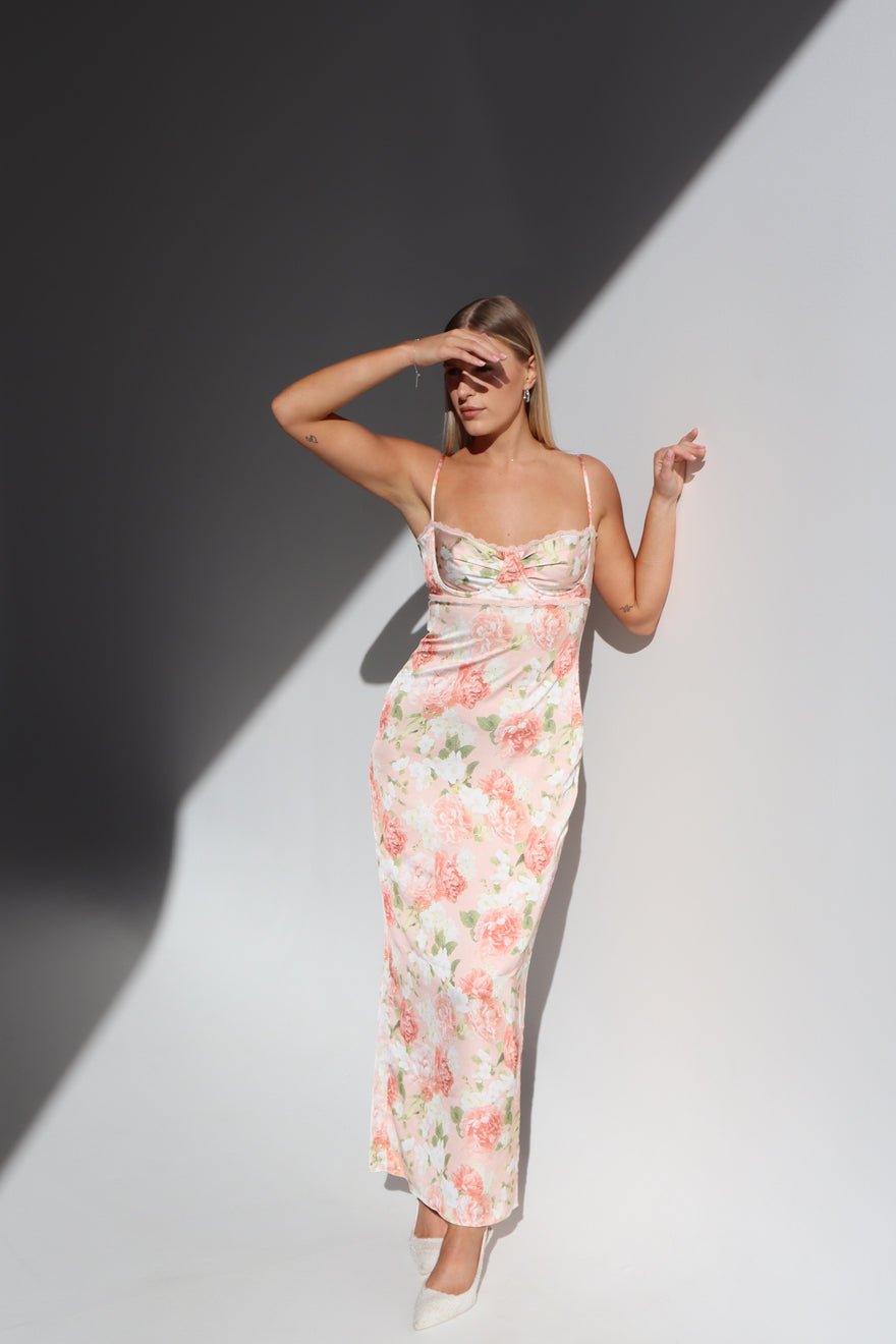 House of CB Josefina Maxi Dress Pink Peony photo 3