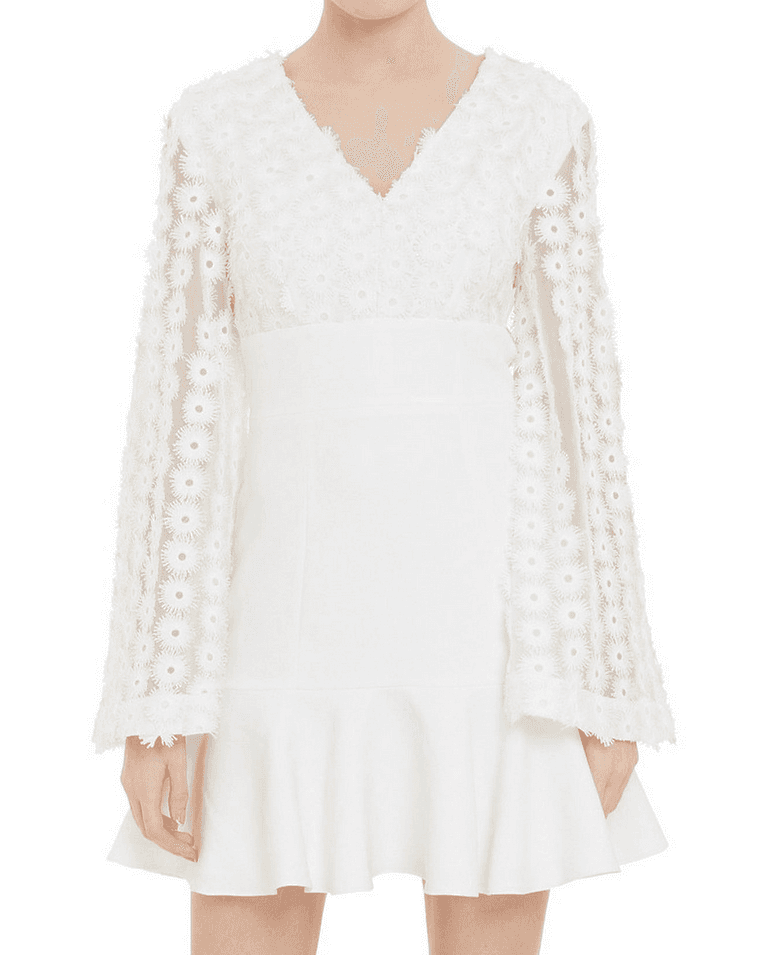 Keepsake Cross Your Mind Long Sleeve Mini Dress Size Medium photo 2