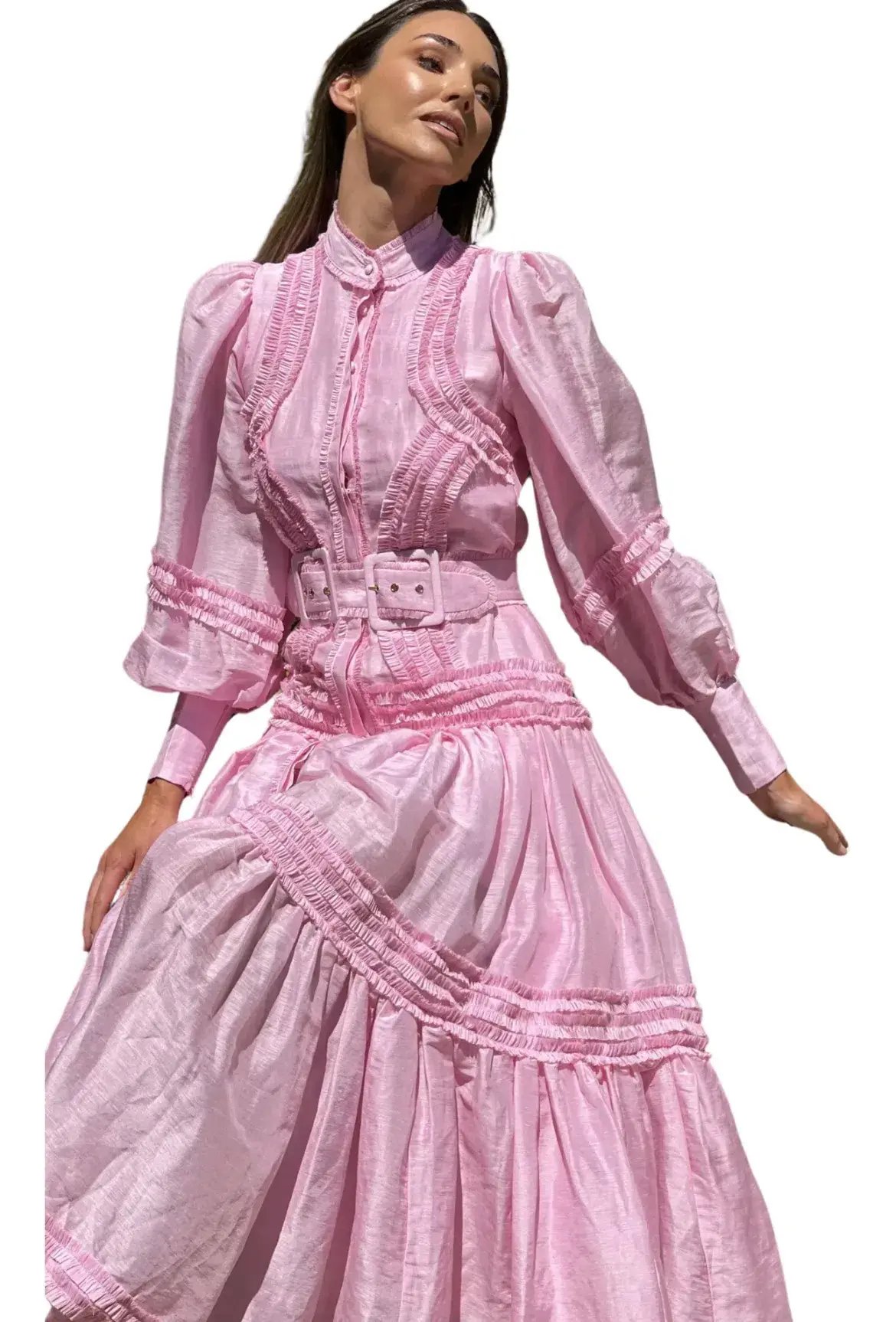 Mackenzie Mode Starlet Maxi Dress Pink Size AU 8 photo 2