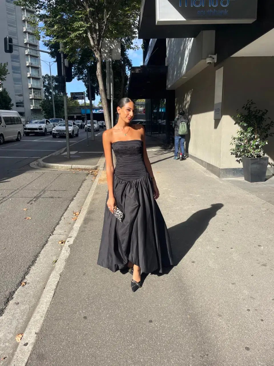 Aje Violette Bubble Hem Maxi Dress Size 8 photo 2