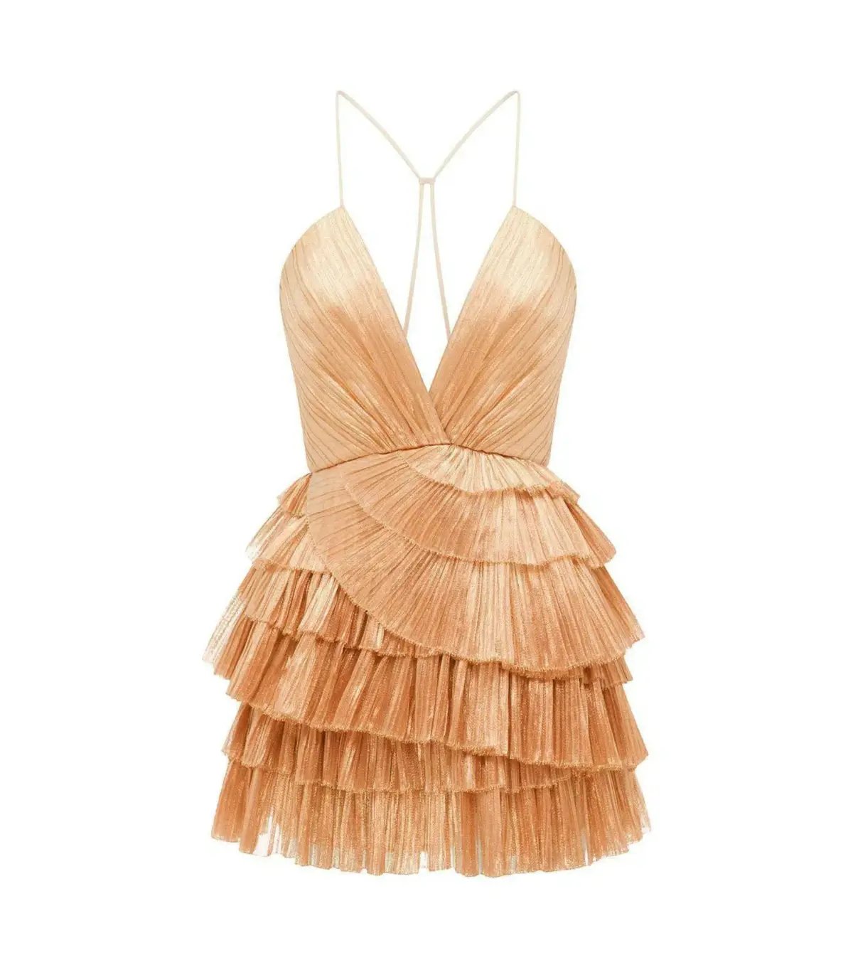 Alice Mccall Don’t Be Shy Mini Dress Champagne Size AU 6 photo 3