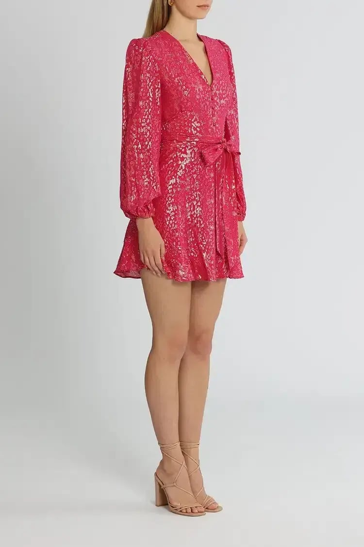 Rebecca Vallance Valencia Mini Dress Pink Size 8 photo 2