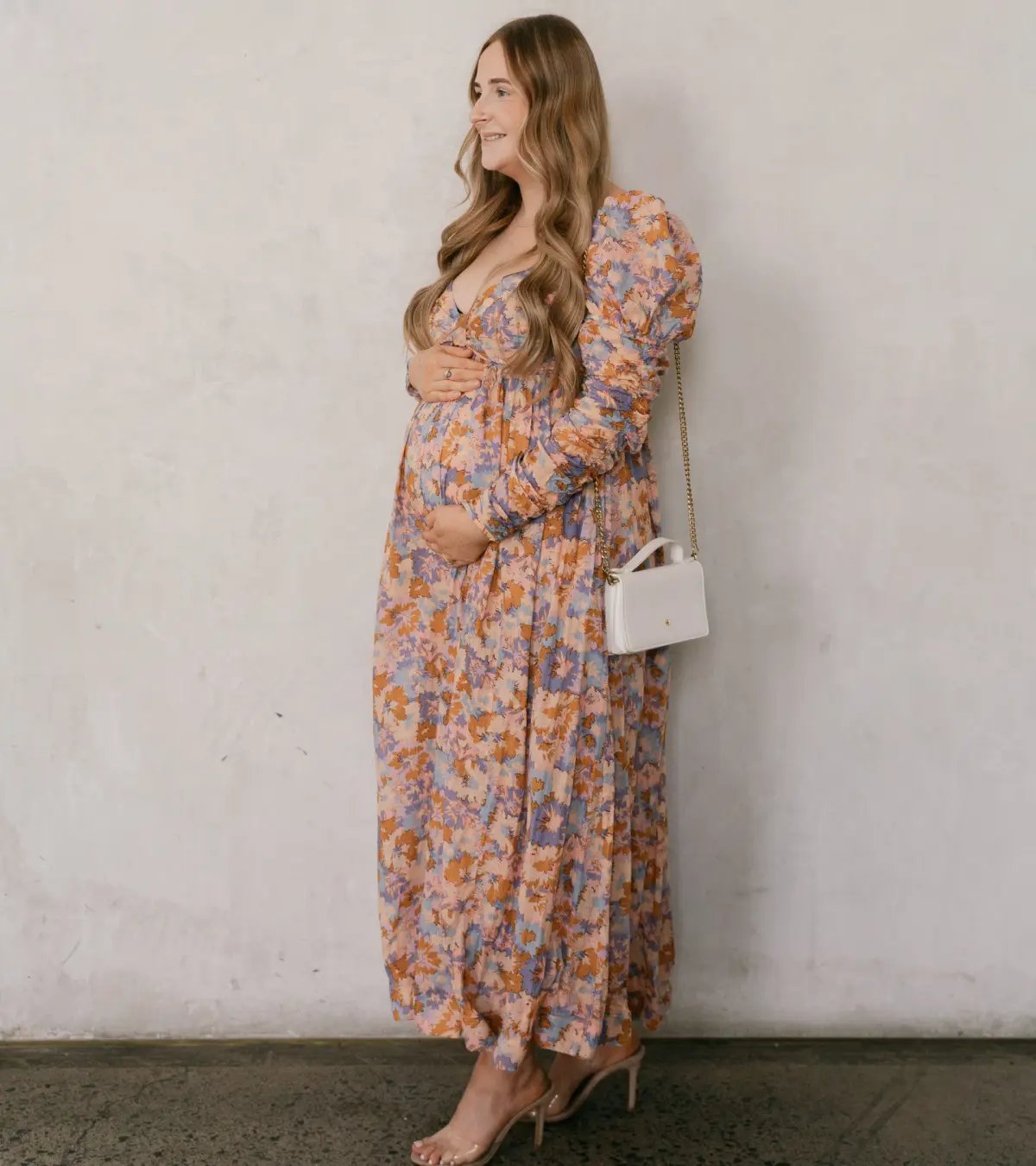 Zimmermann Violet Twist Front Midi Dress Multi Floral Size 4 / AU 12-14 photo 2