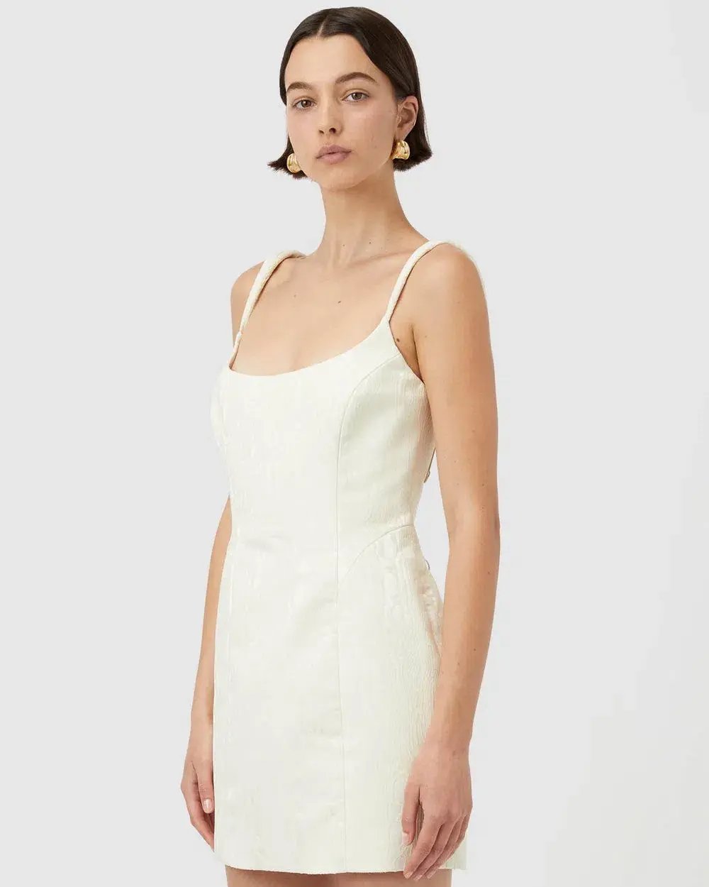 Camilla And Marc Malla Mini Dress Cream Size 12 photo 2