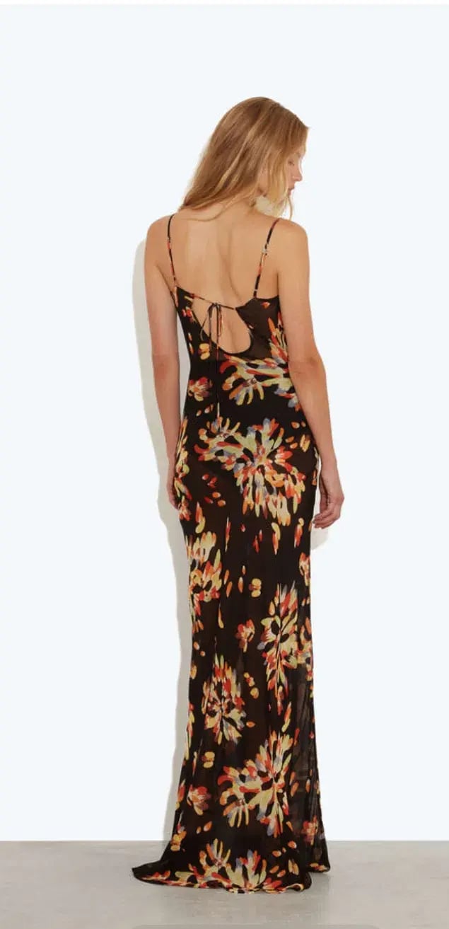 Rat & Boa Catarina Maxi Dress Black Floral Size S- AU 8-10 photo 2