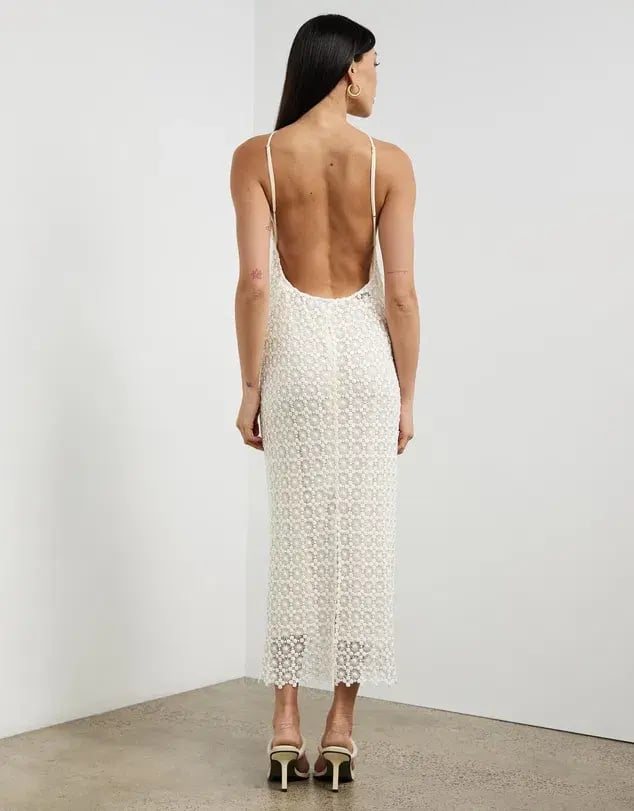 Camilla & Marc Yve Midi Dress White Size 6 photo 2