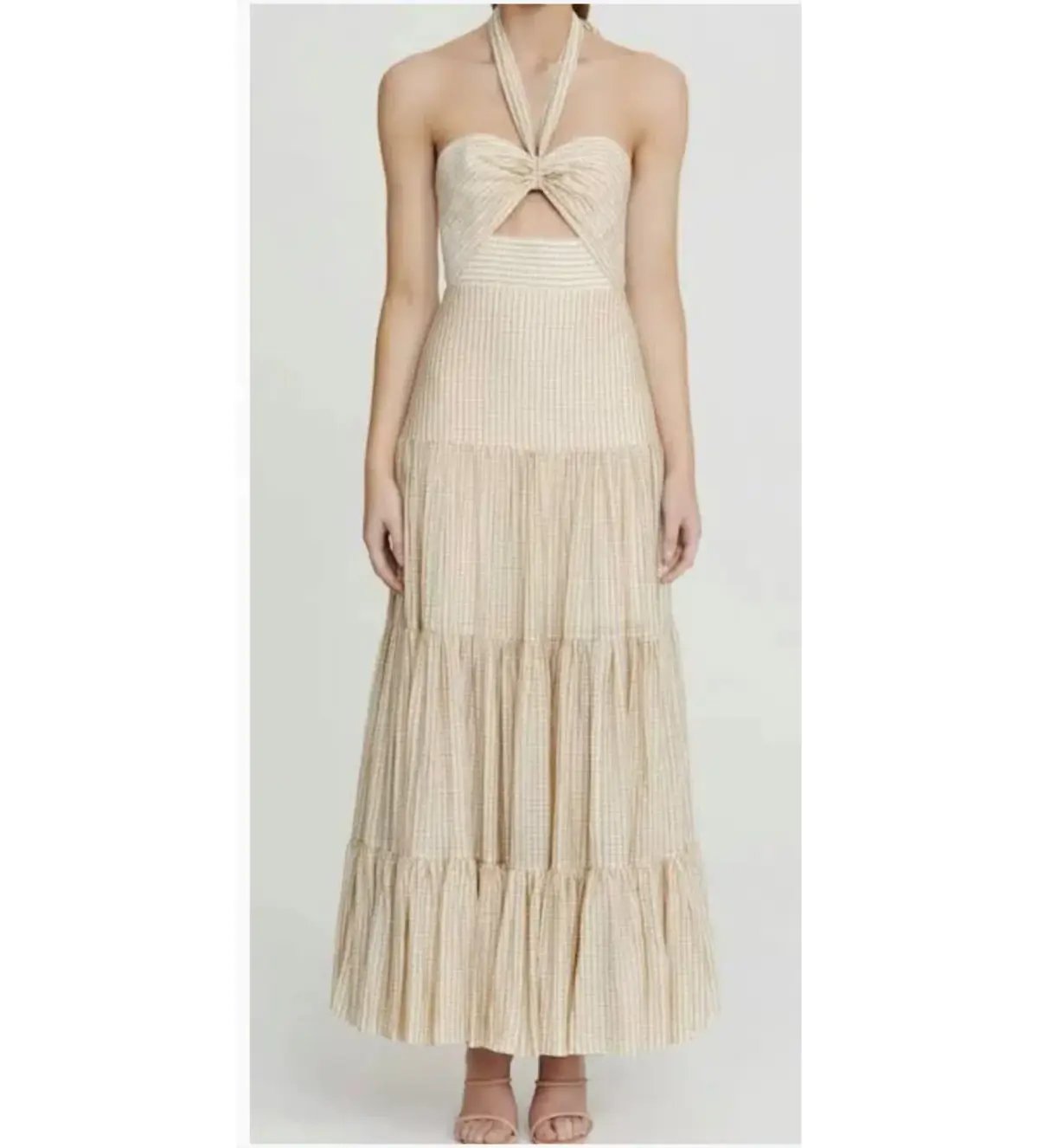 Significant Other Tuscany Maxi Dress Cream Size 10 photo 2