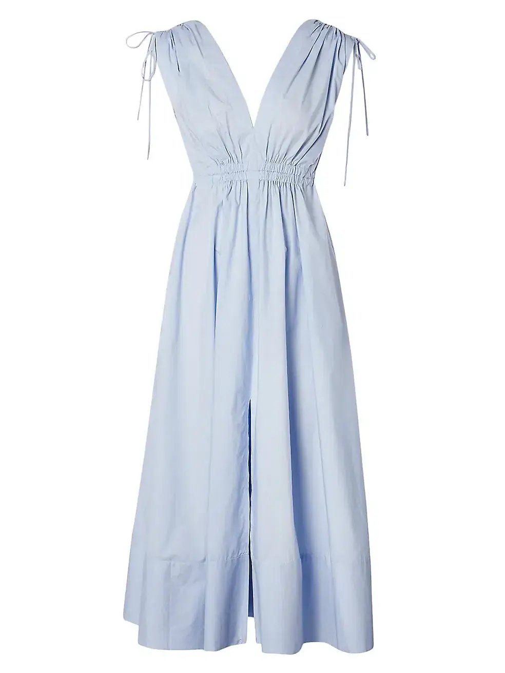 Scanlan Theodore Parachute Cotton Drawstring Midi Dress Blue Size 6 photo 4