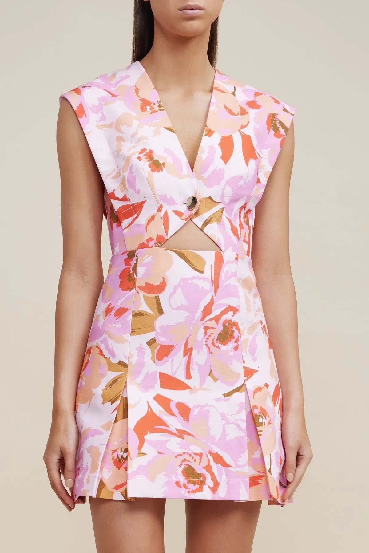 Acler Quincy Mini Dress Floral Size 10 photo 2