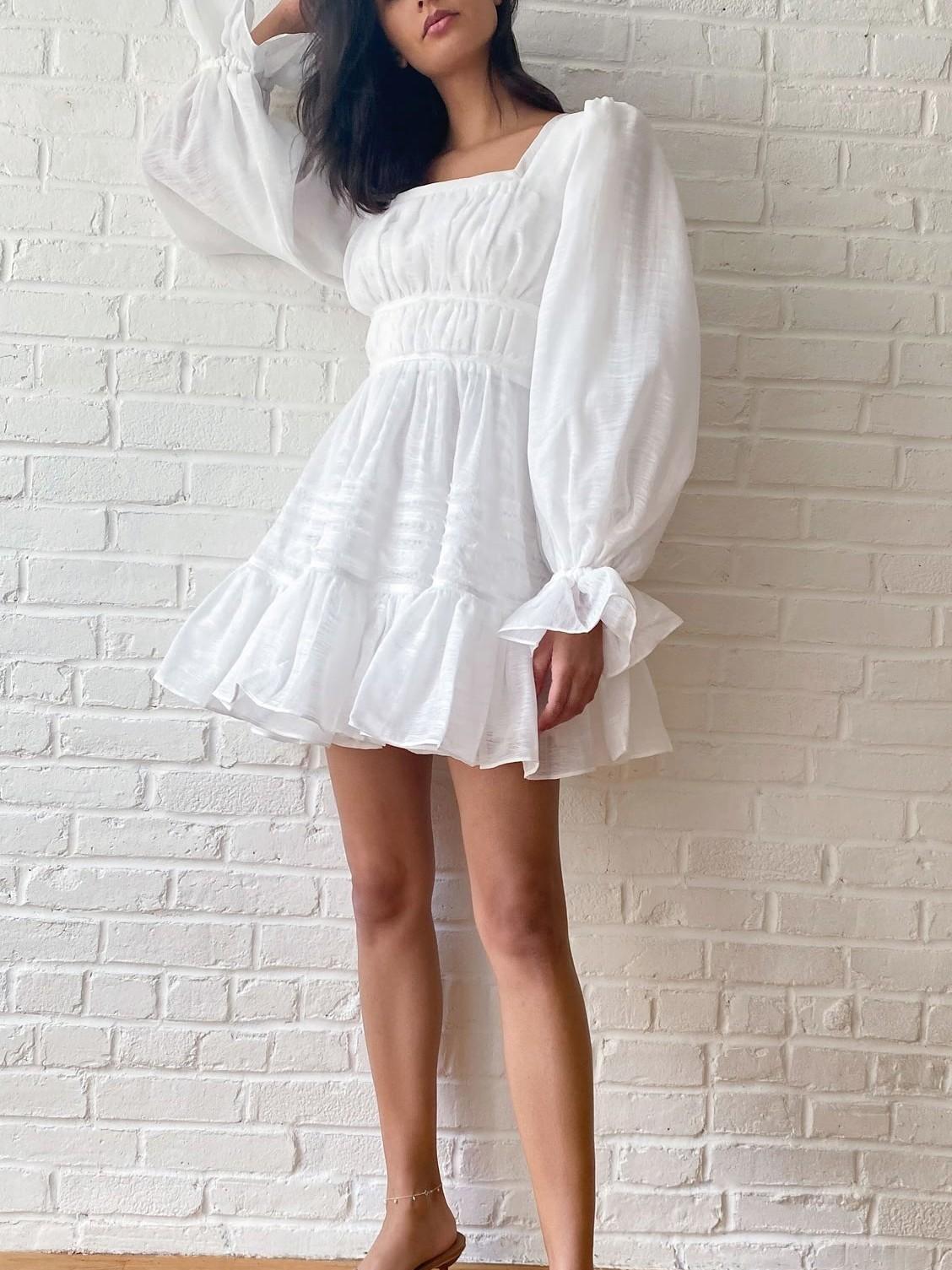 Aje Impression Dress White Size 6 photo 6