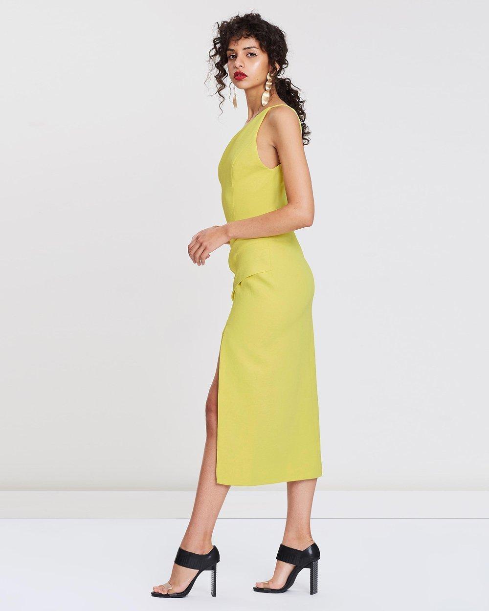 Manning Cartell - Radar Love Dress in Nuclear Yellow sz 8 photo 2