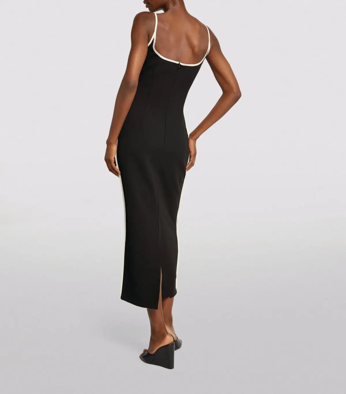 Paris Georgia Heart Maxi Dress Black Size 8 photo 2