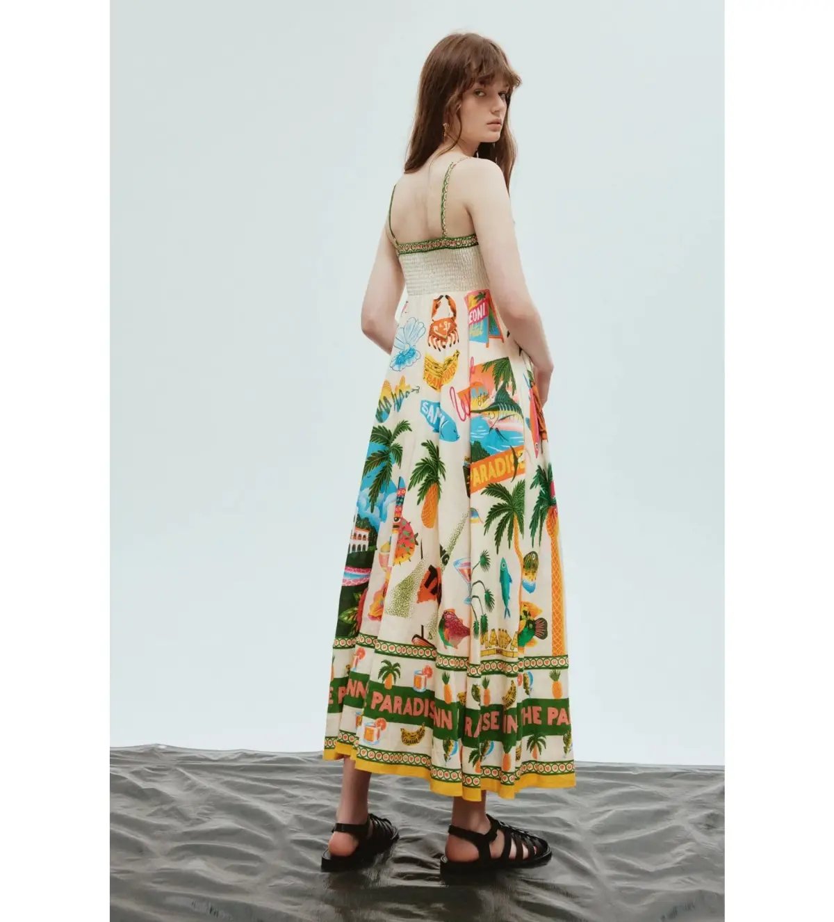 Alemais Paradiso Sun Dress Multi Size 6 photo 2