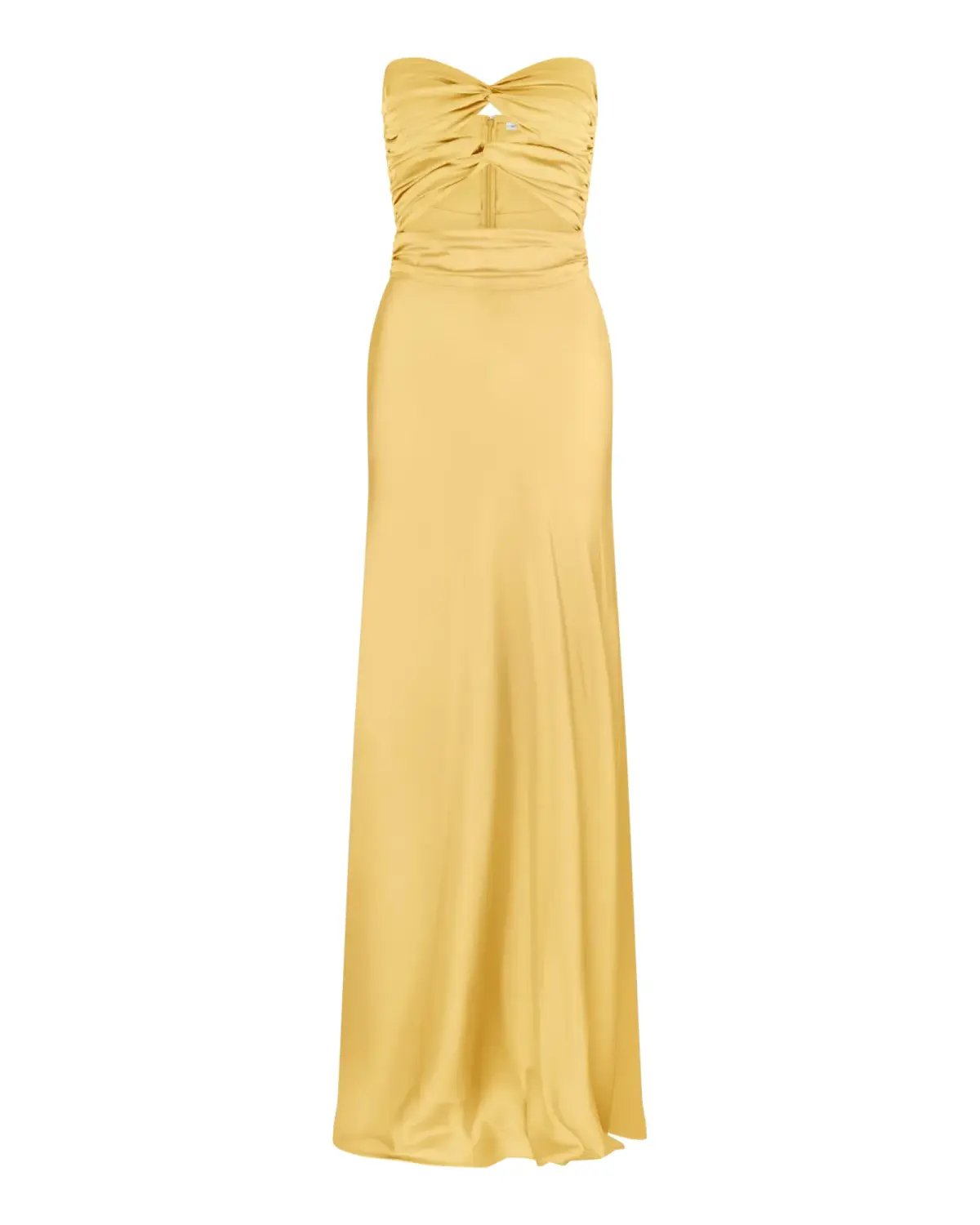 HNTR The Label Inka Gown In Gold Sun Size AU 12 photo 4