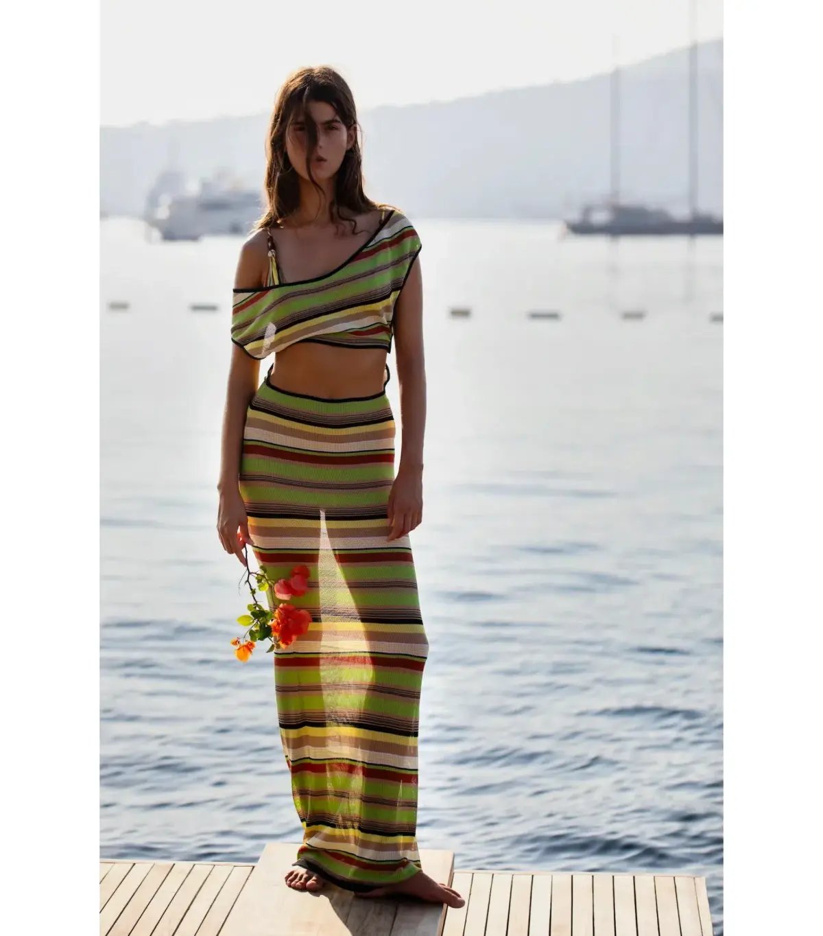 Sir The Label Coastline Tie Dress in Palm Stripe Size 4/AU 14 photo 4