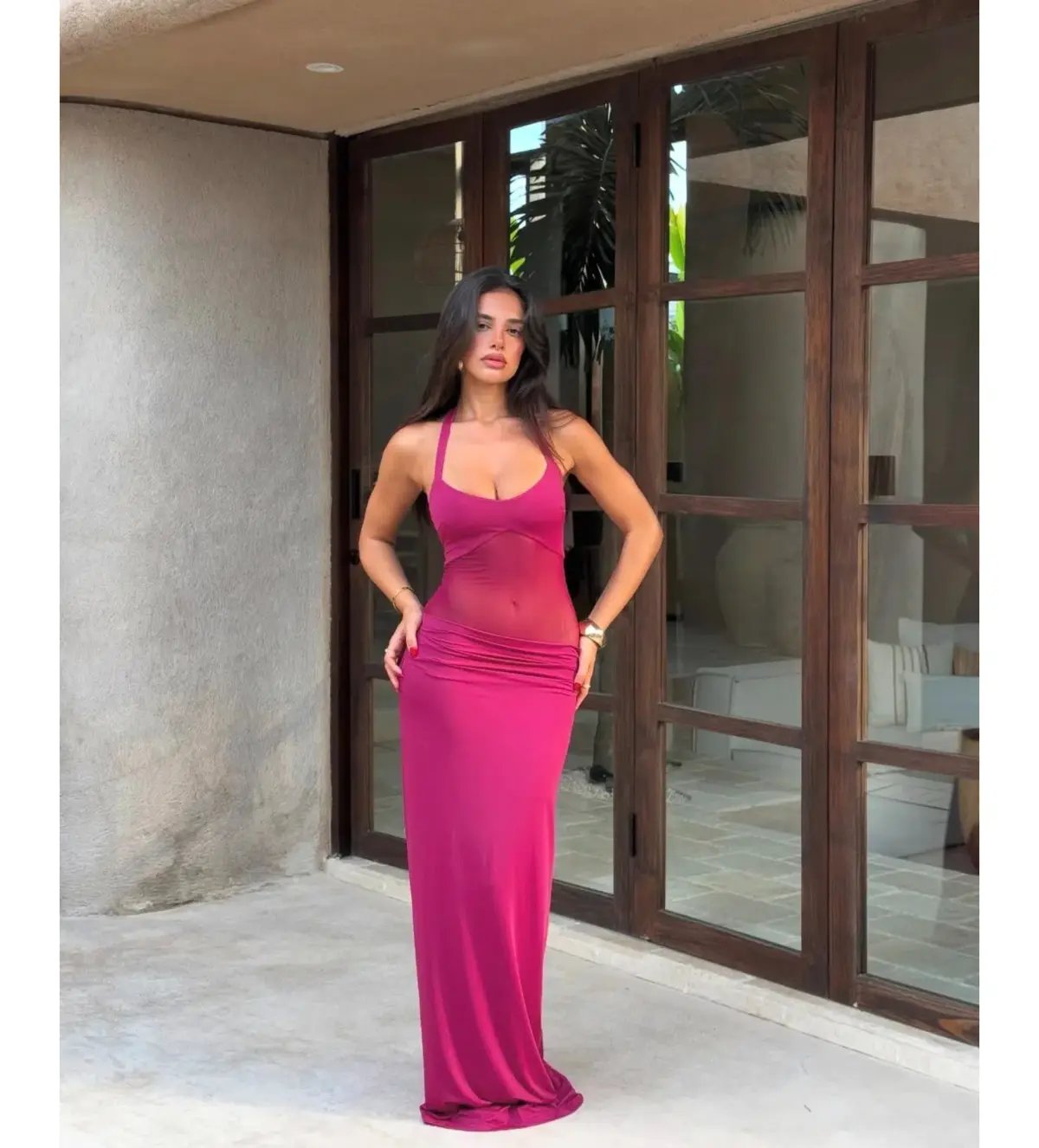 Sasha Therese Sariya Maxi Dress Ruby Size AU 6 photo 4