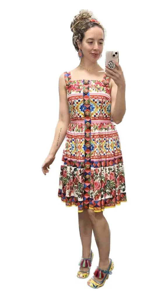 Dolce & Gabbana Mambo Dress Mambo Print/Multi Size 8 photo 4