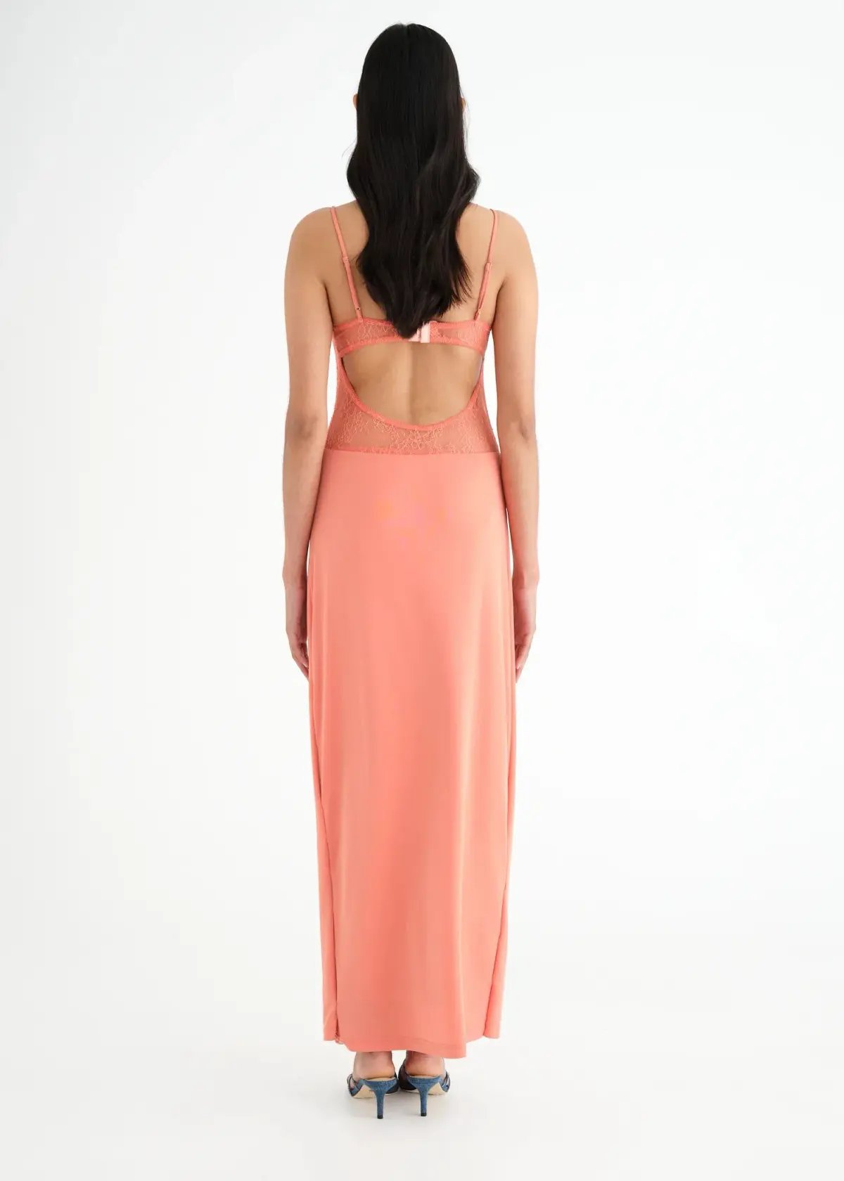 Benni Stefania Maxi Dress Grapefruit Size 6 photo 4
