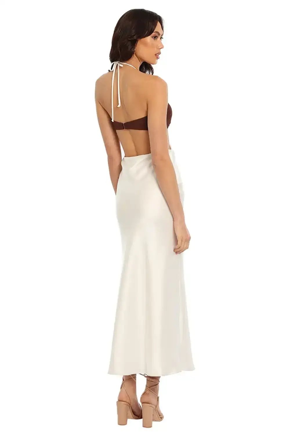 Bec & Bridge Nadia Cut Out Dress White Size 10 photo 3