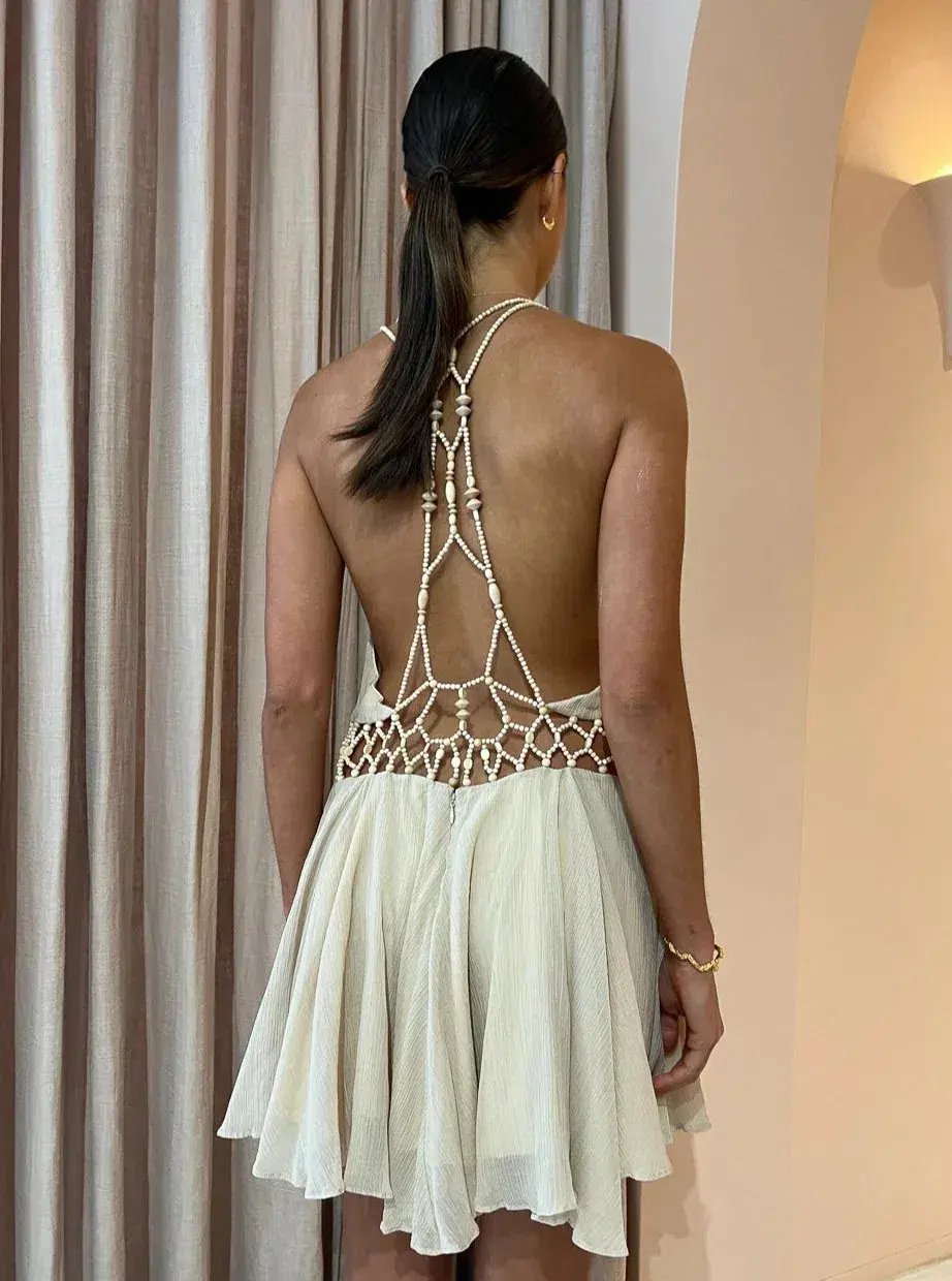 Magali Pascal Carolina Dress Nude Size AU 10 photo 3