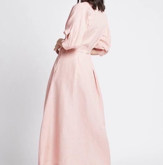 Aje Ennoble Midi Dress Pink Size 6 photo 3