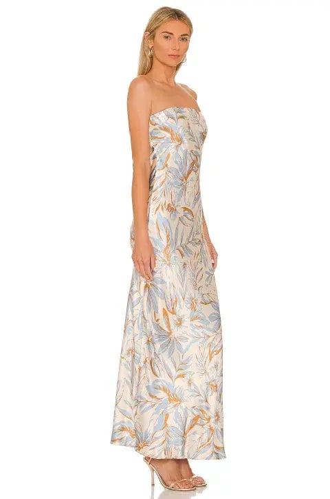 Bec & Bridge Stella Strapless Dress Print Size 8 photo 2