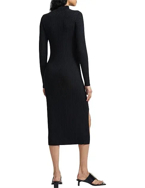 Dion Lee Slashed Rib Dress Black XS photo 4