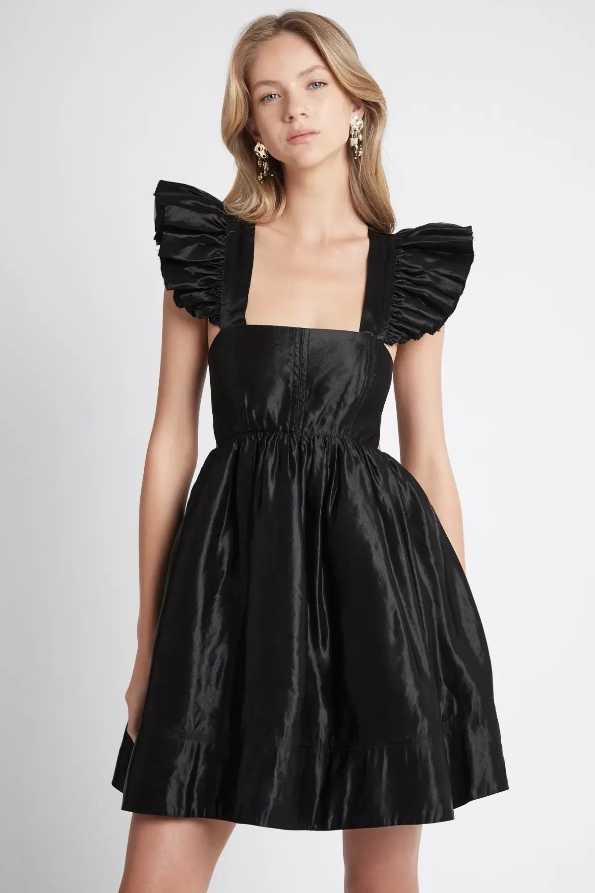 Aje Gazelle Mini Dress Black Size 10 photo 2