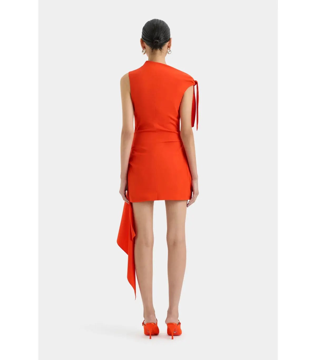 Sir The Label Dahlia Mini Dress in Tangerine Size AU 10 photo 3