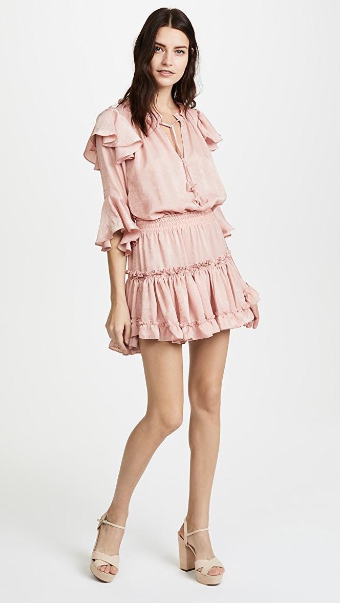 Misa Los Angeles Aliz Dress Mauve Pink Size AU 6 photo 4