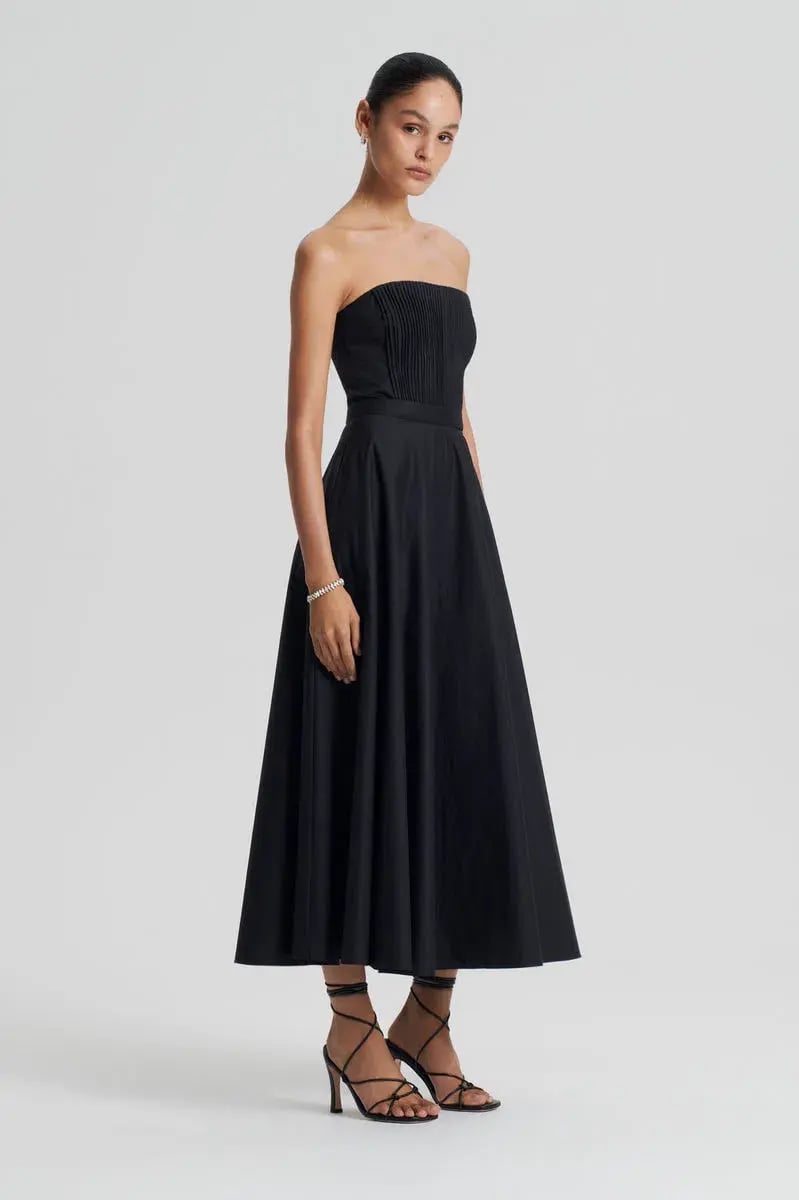 Scanlan Theodore Parachute Bustier Dress Black Size 8 photo 4