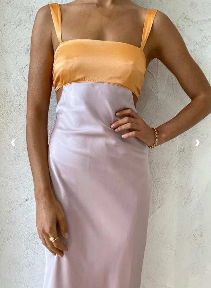 Hansen & Gretel Felicity Dress In Apricot/Lilac Size 6 photo 4